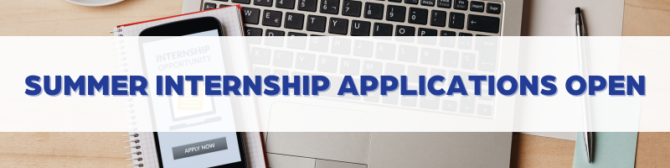 Internships Open Website Banner